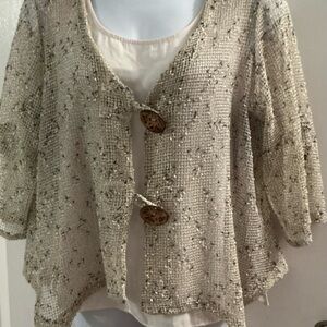 Cardigan with Wooden Buttons